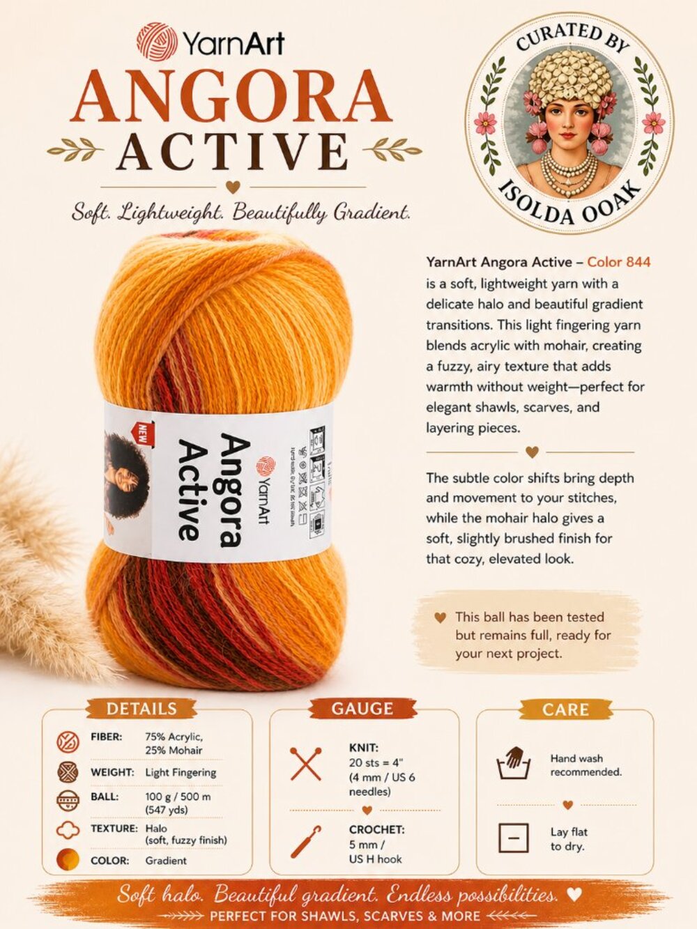 YARNART Angora Active – Color 844
